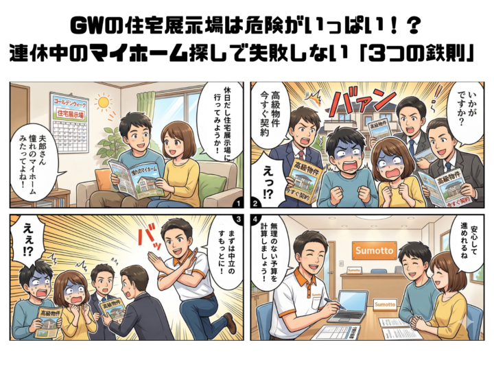 GWの住宅展示場は危険がいっぱい！？連休中のマイホーム探しで失敗しない「3つの鉄則」