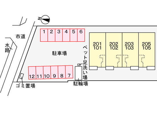 駐車場配置図 駐車場配置図