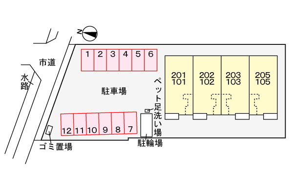 駐車場配置図 駐車場配置図