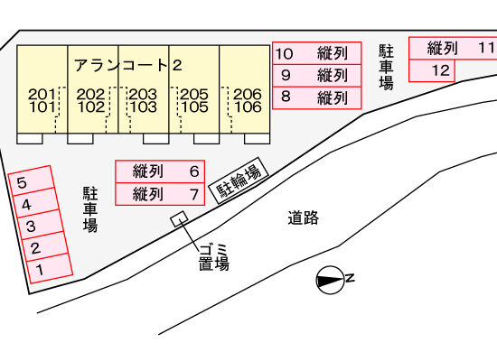 駐車場配置図 駐車場配置図