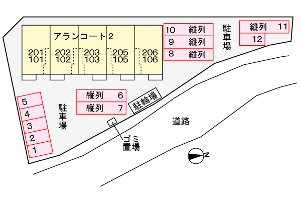駐車場配置図 駐車場配置図