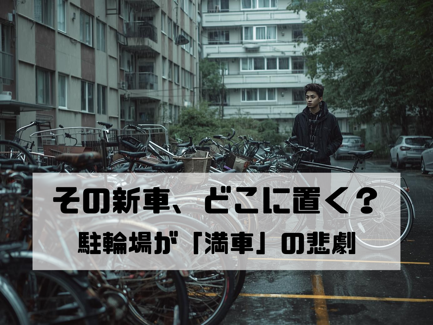 岡山の常識】そのアパート、自転車置けますか？「屋根なし・パンパン 